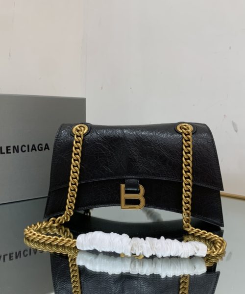 Crush Small Chain Bag In Black For Women 9.8in/ 25cm 716351210IT1000