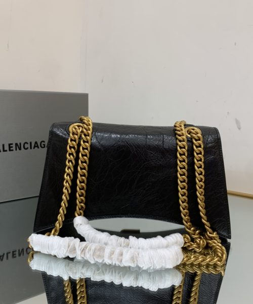 Crush Small Chain Bag In Black For Women 9.8in/ 25cm 716351210IT1000