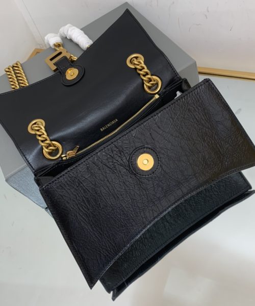 Crush Small Chain Bag In Black For Women 9.8in/ 25cm 716351210IT1000
