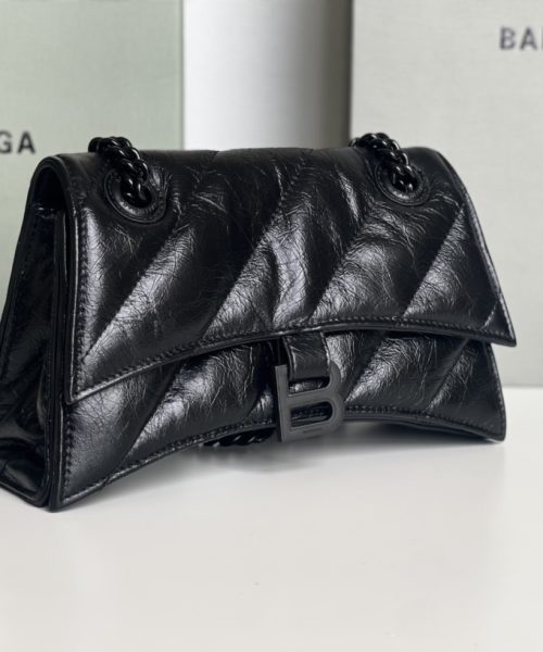 Crush Small Chain Bag Quilted In Black For Women 9.8in/25cm 716351210IY1000