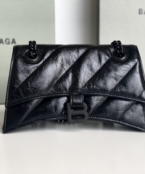 Crush Small Chain Bag Quilted In Black For Women 9.8in/25cm 716351210IY1000