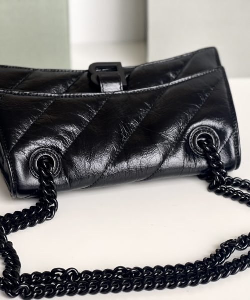 Crush Small Chain Bag Quilted In Black For Women 9.8in/25cm 716351210IY1000