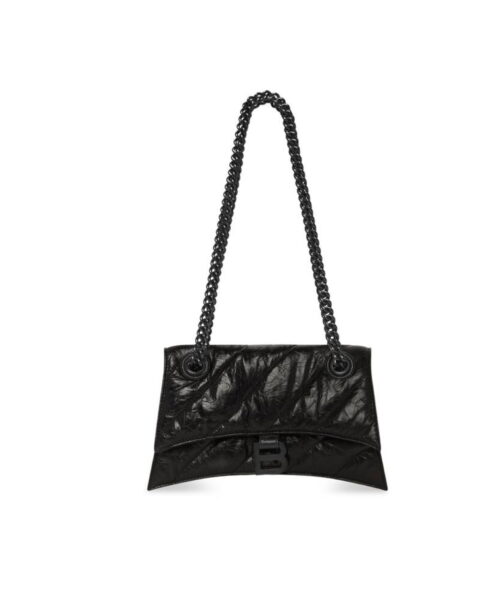 Crush Small Chain Bag Quilted In Black For Women 9.8in/25cm 716351210IY1000