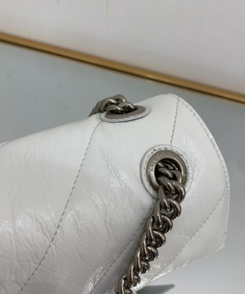 Crush Small Chain Bag Quilted In Optic White/Black For Women 9.8in/25cm 716351210J09001