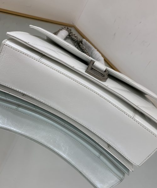 Crush Small Chain Bag Quilted In Optic White/Black For Women 9.8in/25cm 716351210J09001