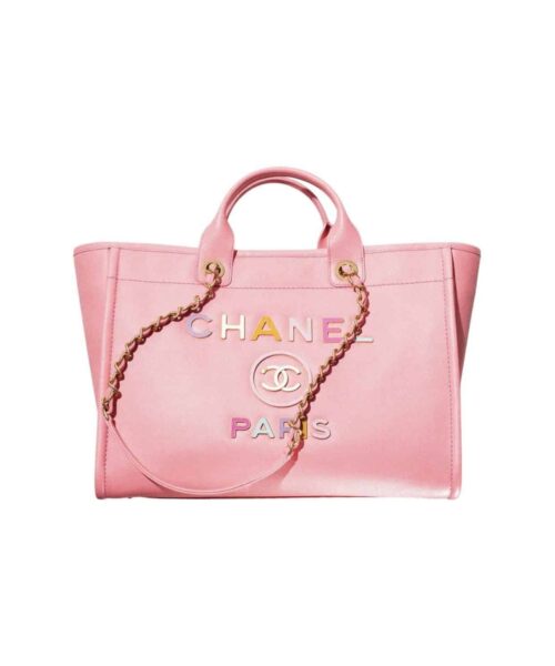 [REP 1:1] Deauville Shopping Bag Large 22S Coral Pink For Women A66941 B08030 NH621
