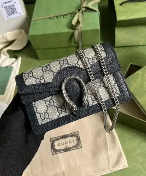 1:1 Replica Dionysus GG Super Mini Bag Beige And Blue GG Supreme Canvas For Women 6.5in/17cm 476432 UN3BN 1274