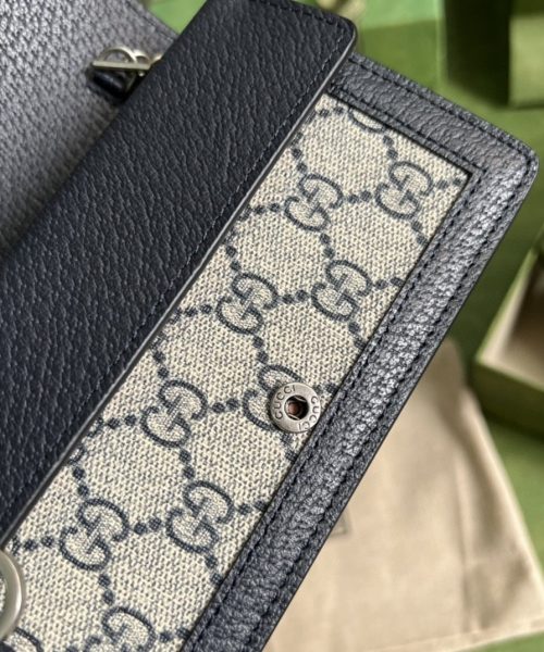 1:1 Replica Dionysus GG Super Mini Bag Beige And Blue GG Supreme Canvas For Women 6.5in/17cm 476432 UN3BN 1274
