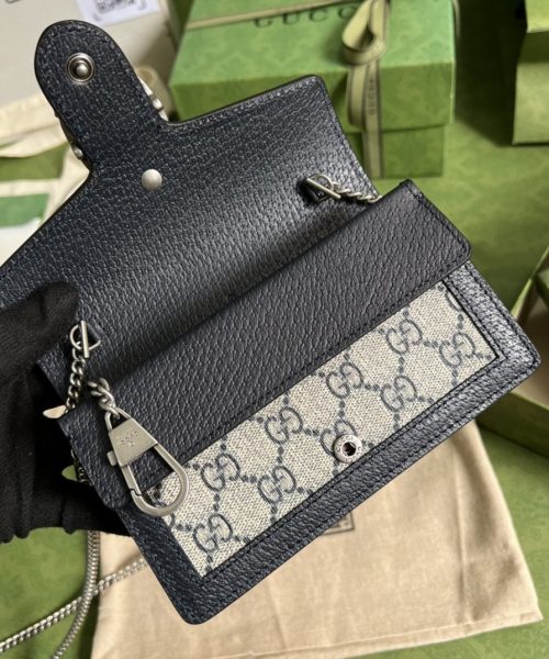 1:1 Replica Dionysus GG Super Mini Bag Beige And Blue GG Supreme Canvas For Women 6.5in/17cm 476432 UN3BN 1274