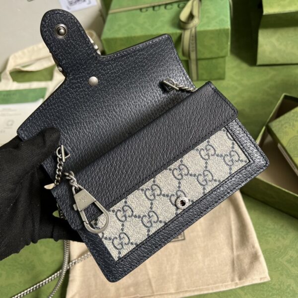 1:1 Replica Dionysus GG Super Mini Bag Beige And Blue GG Supreme Canvas For Women 6.5in/17cm 476432 UN3BN 1274