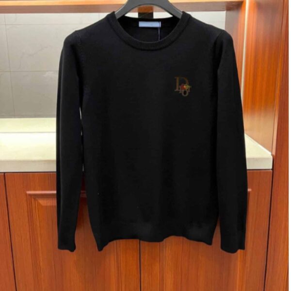 Dior Cotton Crewneck Sweatshirt Black For Men