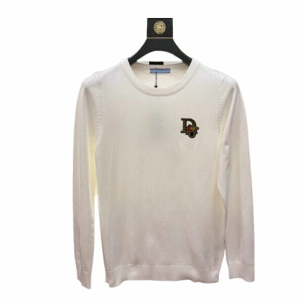 Dior Cotton Crewneck Sweatshirt White For Men