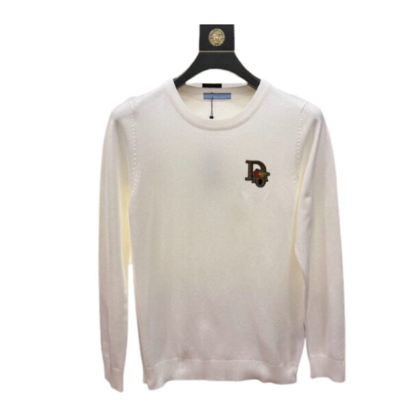 Dior Cotton Crewneck Sweatshirt White For Men