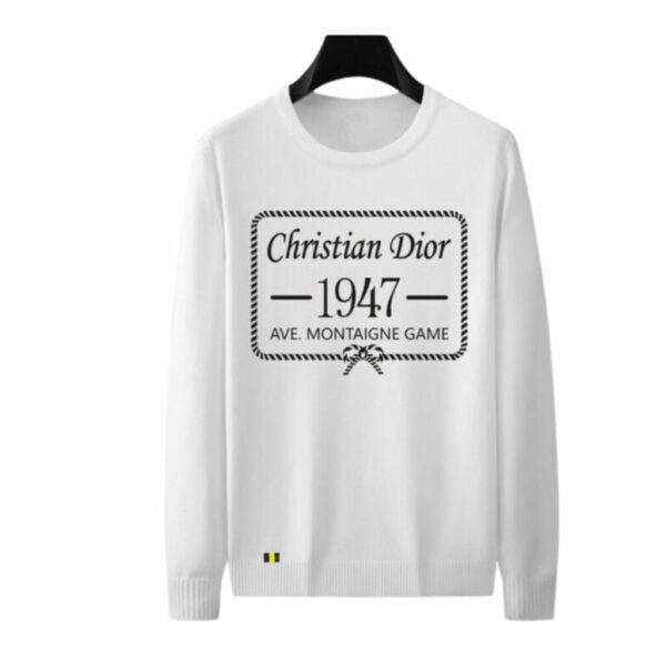 Dior Crewneck Cotton Sweatshirt White For Men