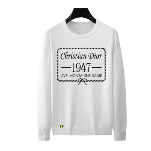 Dior Crewneck Cotton Sweatshirt White For Men