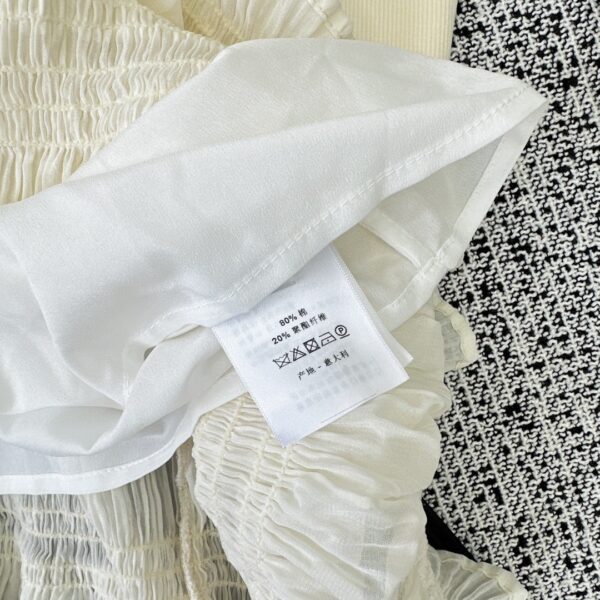 Dior Crocheted Lace Mini Dress White For Women