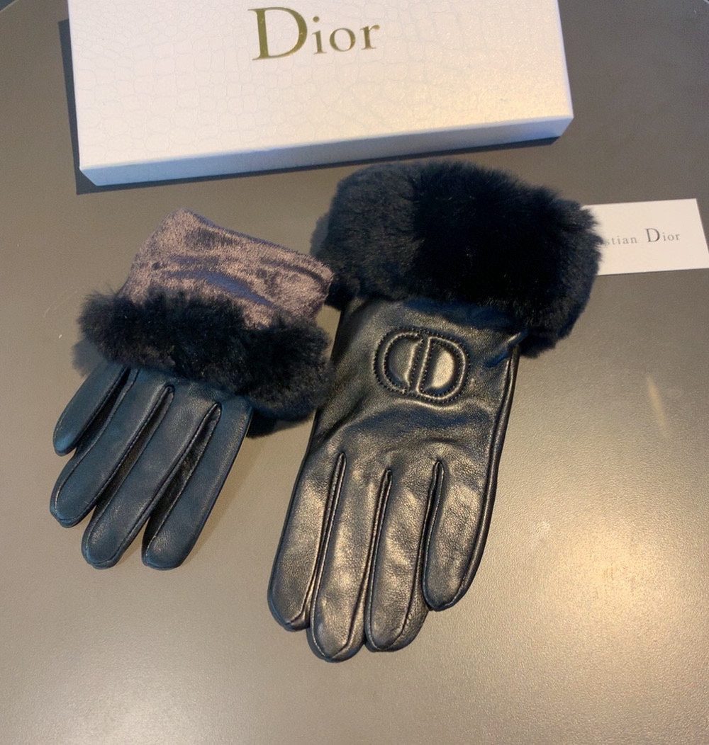 Dior Gloves In Black