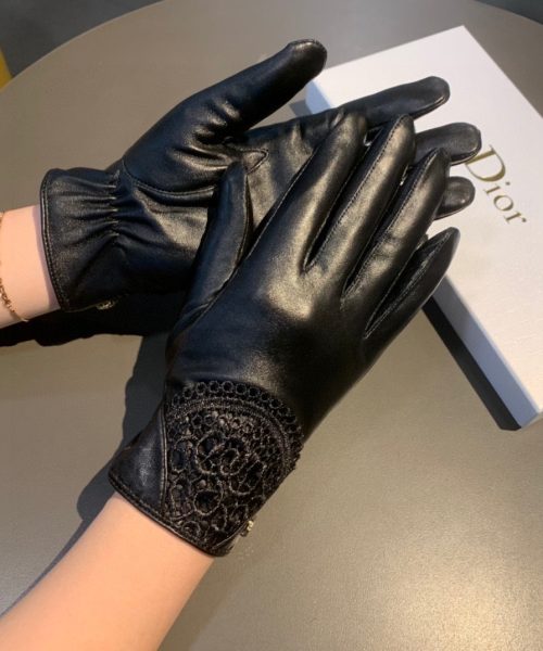 Dior Gloves In Black
