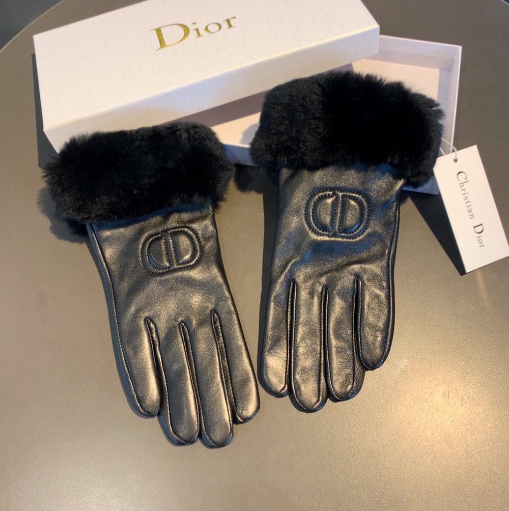 Dior Gloves In Black