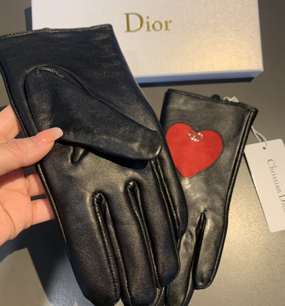 Dior Gloves In Black