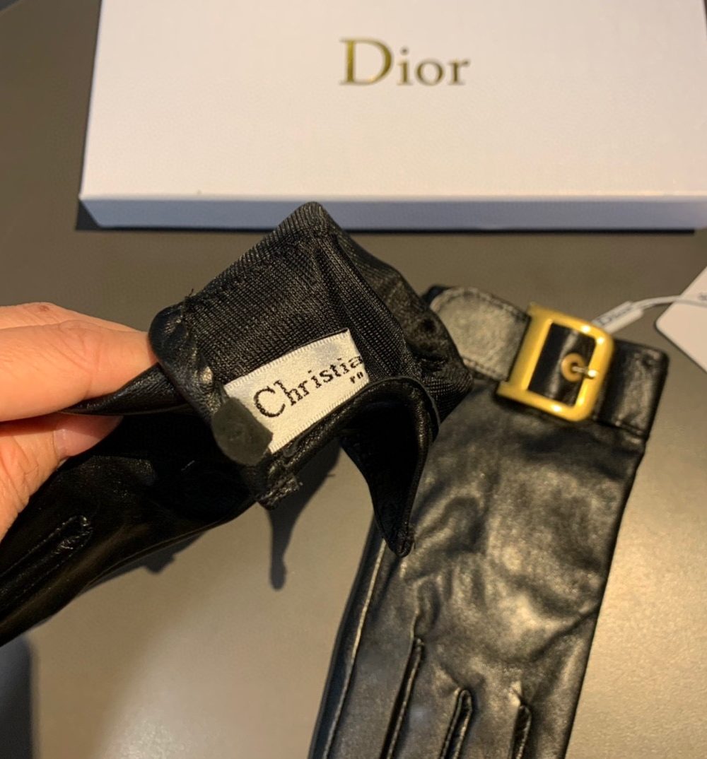 Dior Gloves In Black