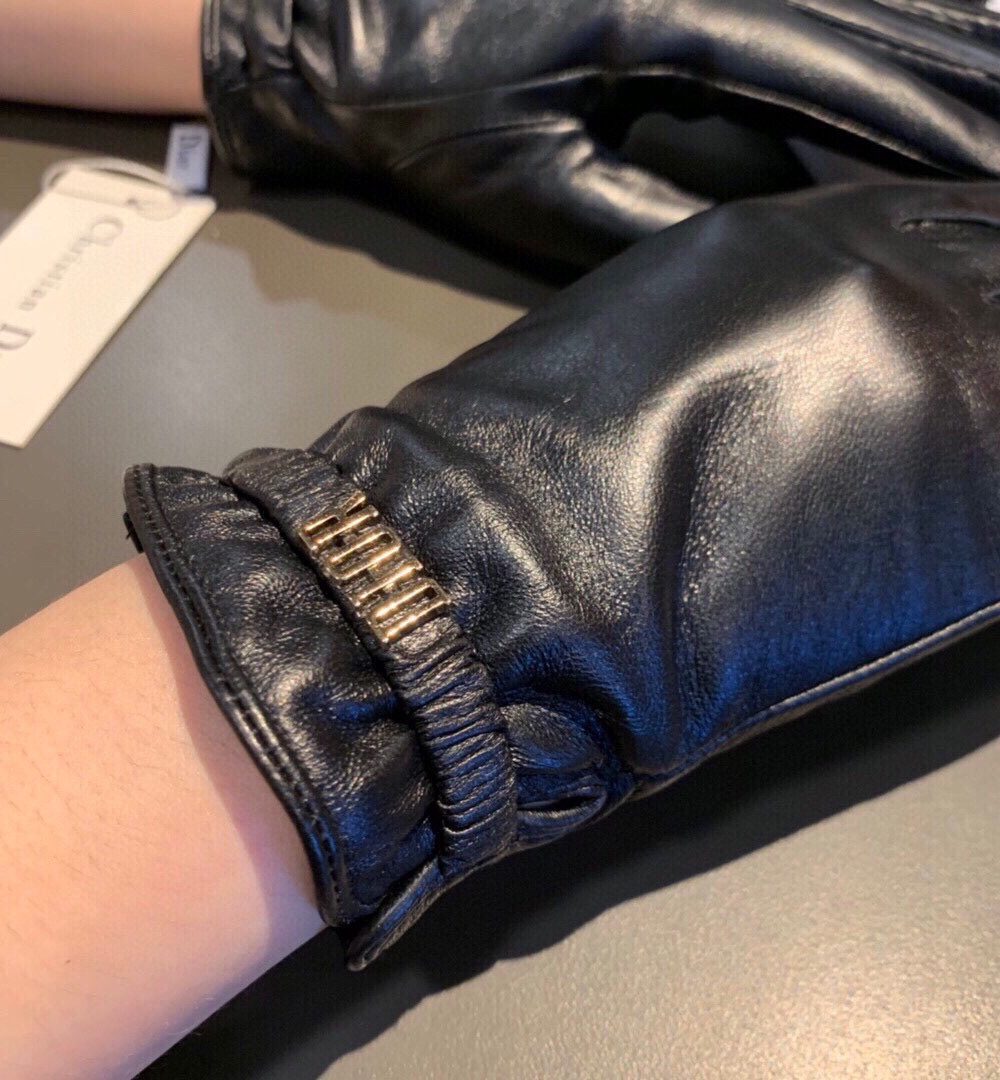 Dior Gloves In Black