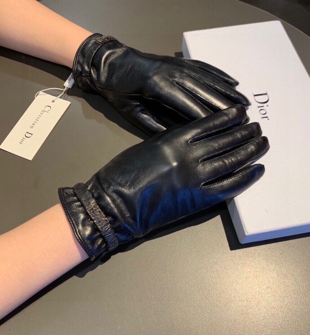 Dior Gloves In Black