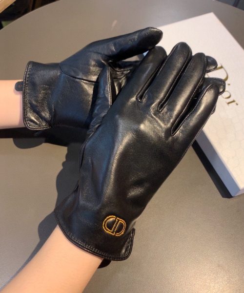 Dior Gloves In Black