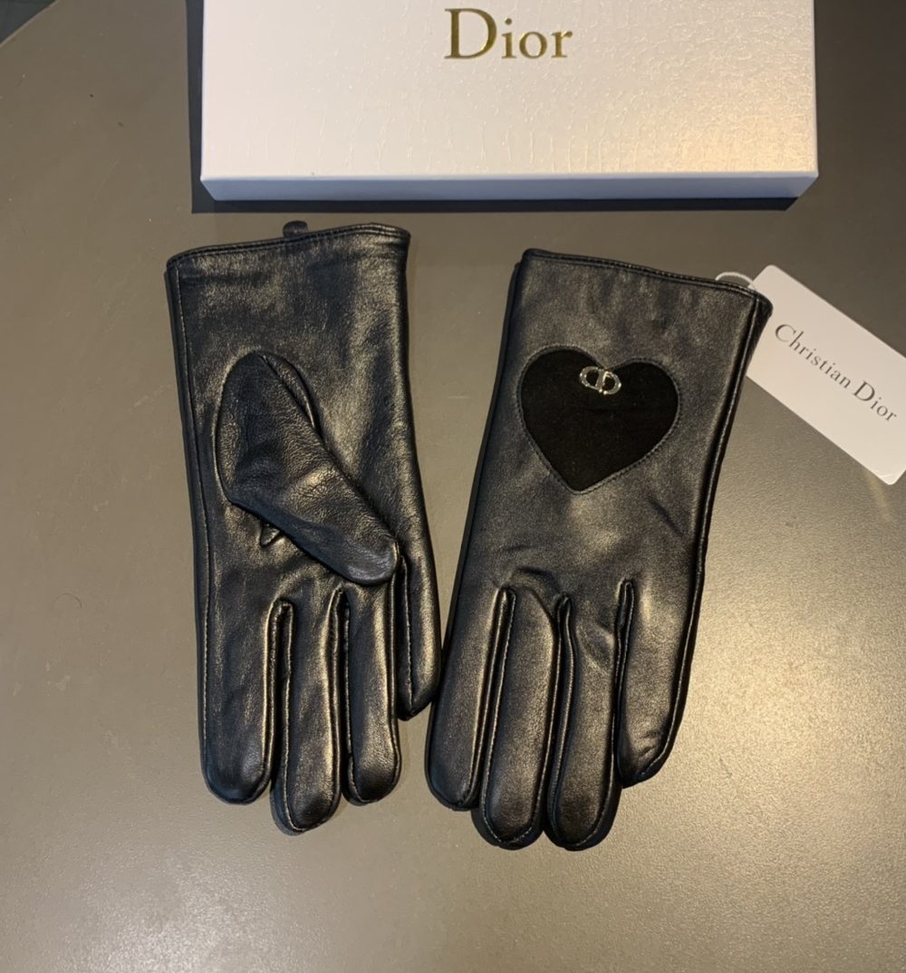 Dior Gloves In Black