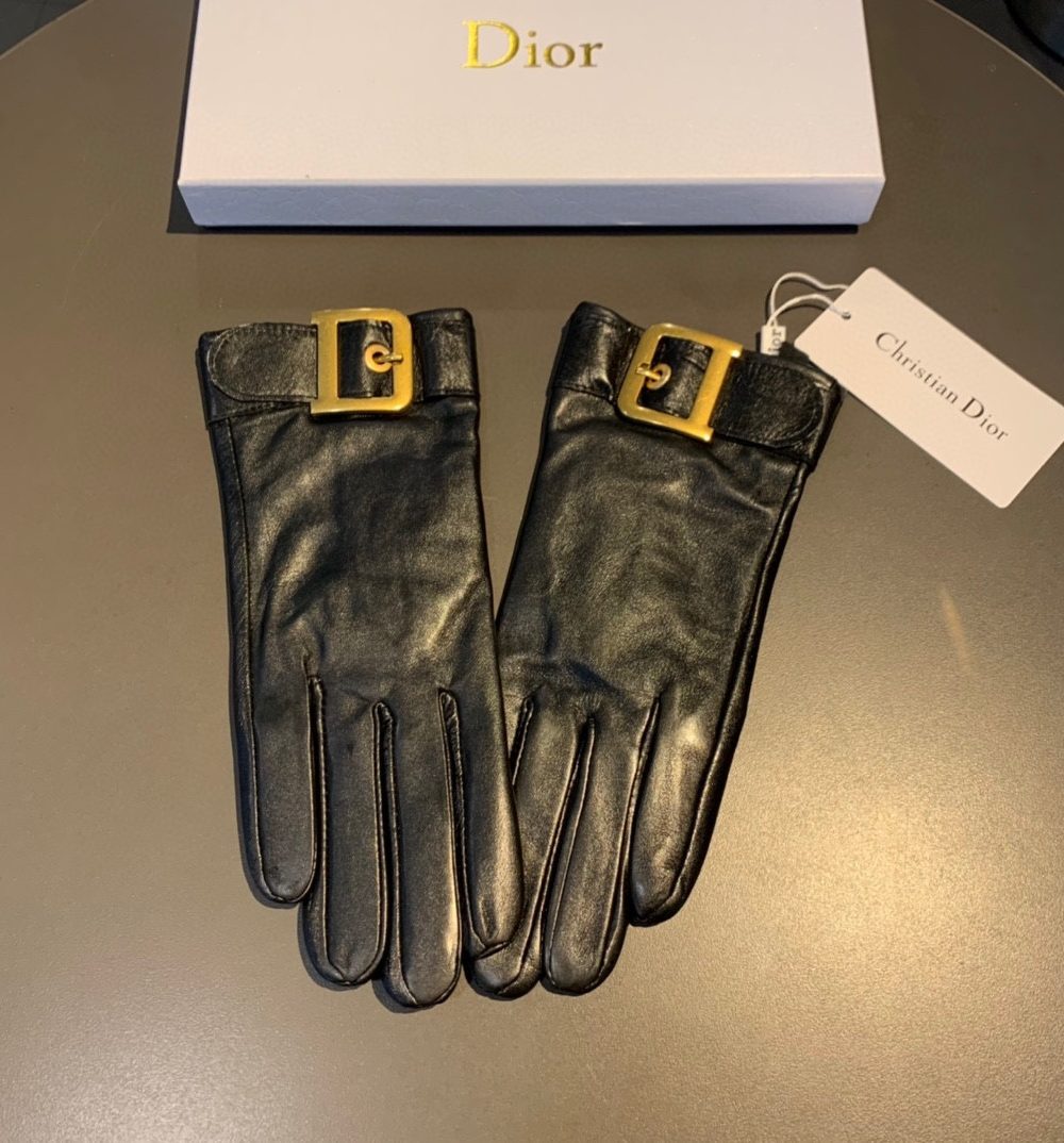 Dior Gloves In Black