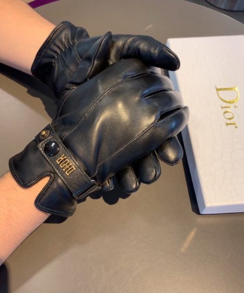 Dior Gloves In Black