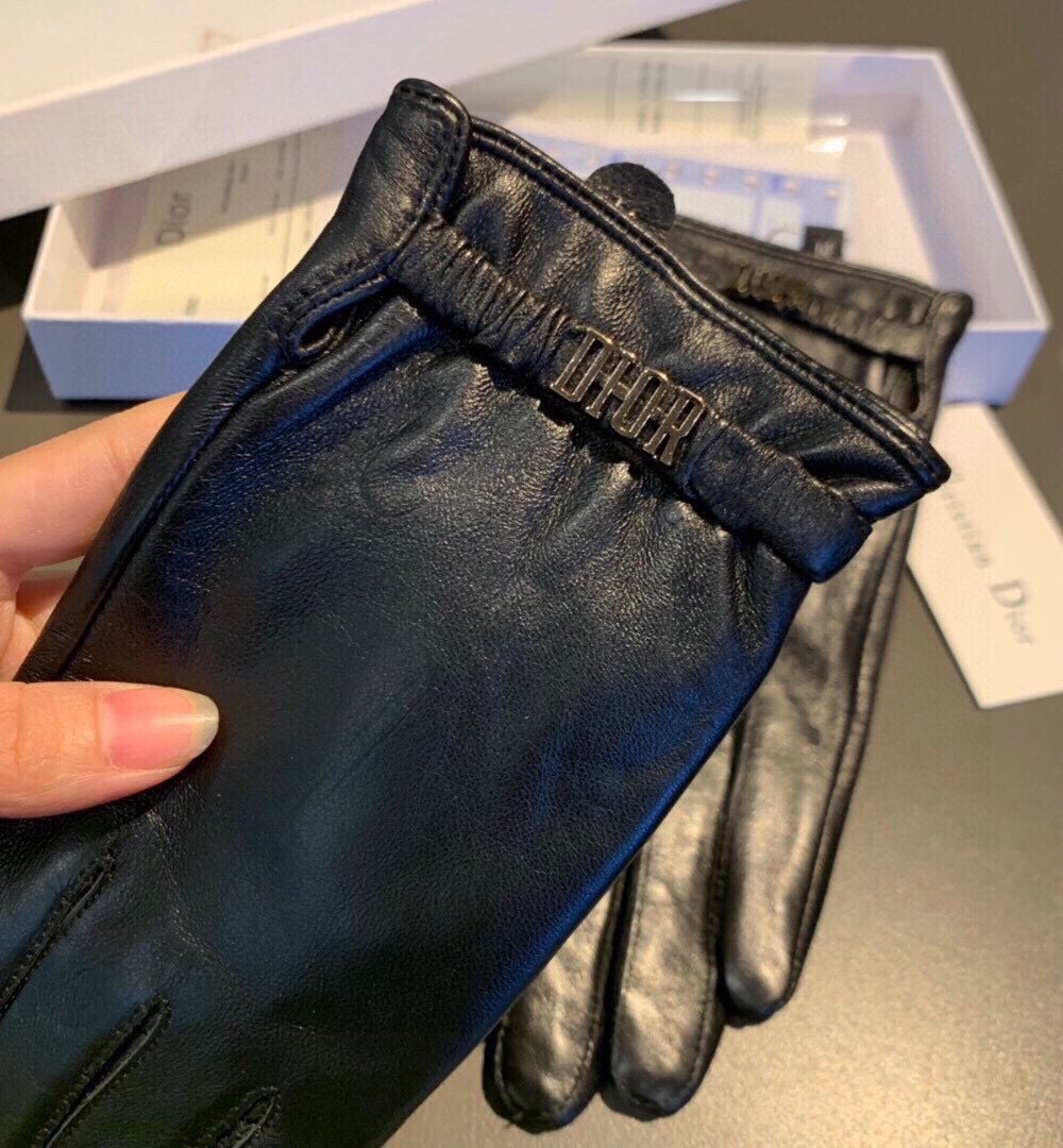 Dior Gloves In Black