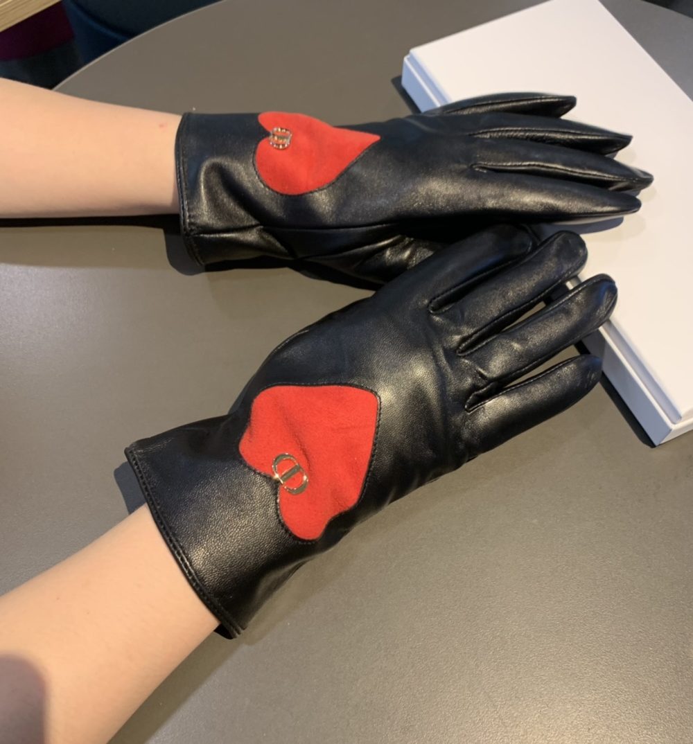 Dior Gloves In Black