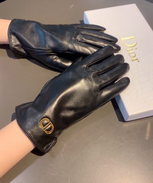 Dior Gloves In Black