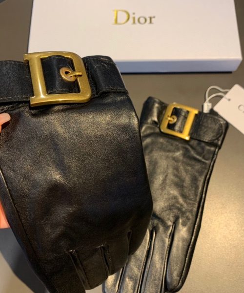 Dior Gloves In Black