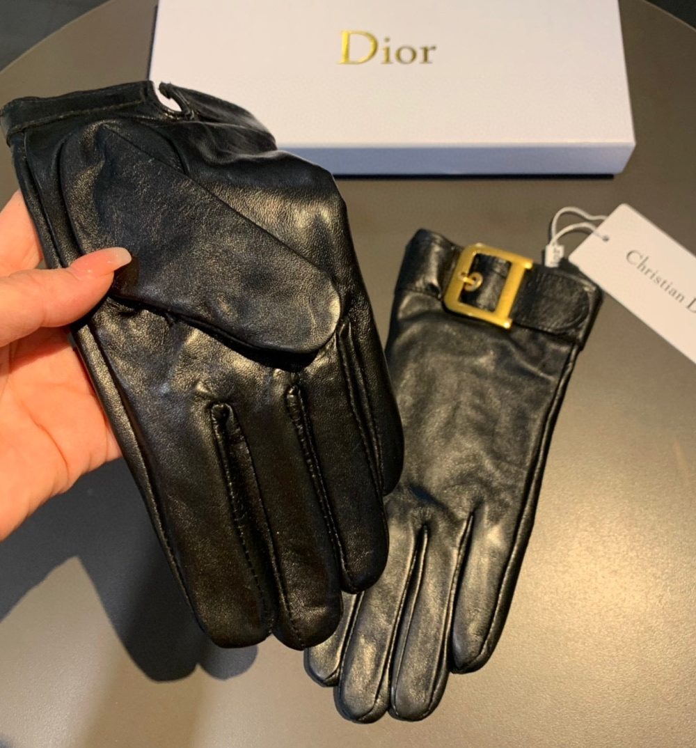 Dior Gloves In Black