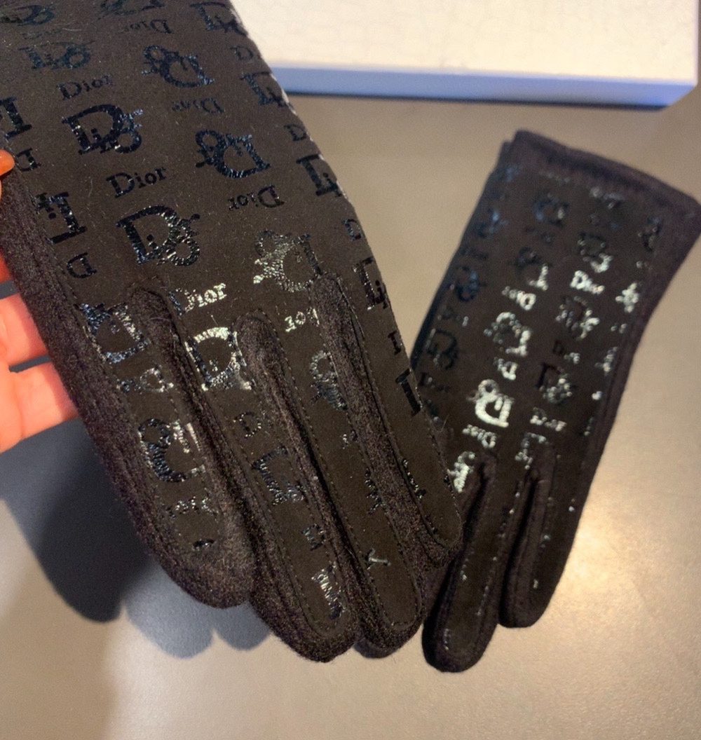 Dior Gloves In Black