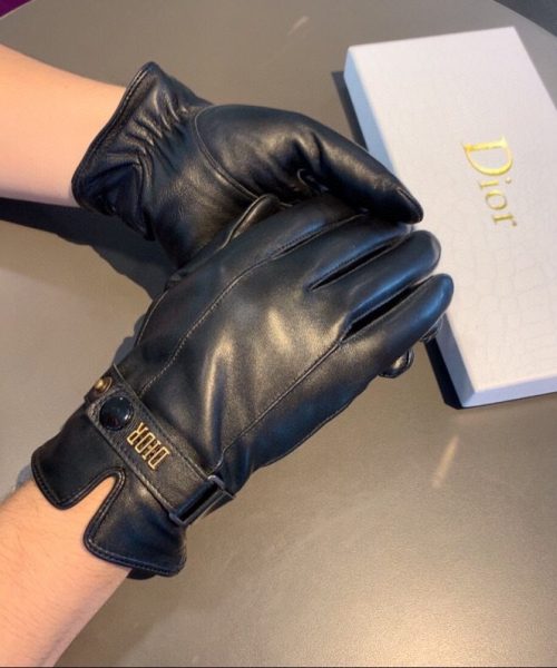 Dior Gloves In Black