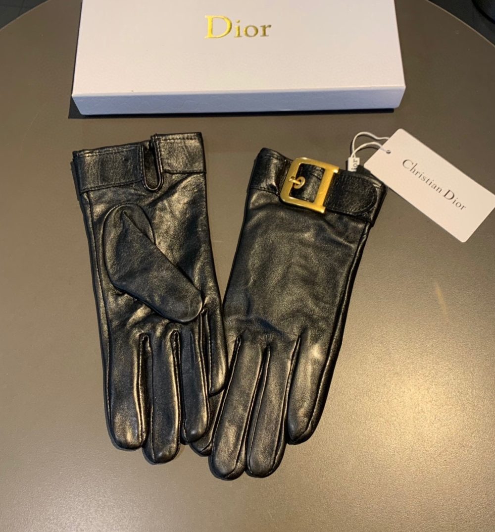 Dior Gloves In Black