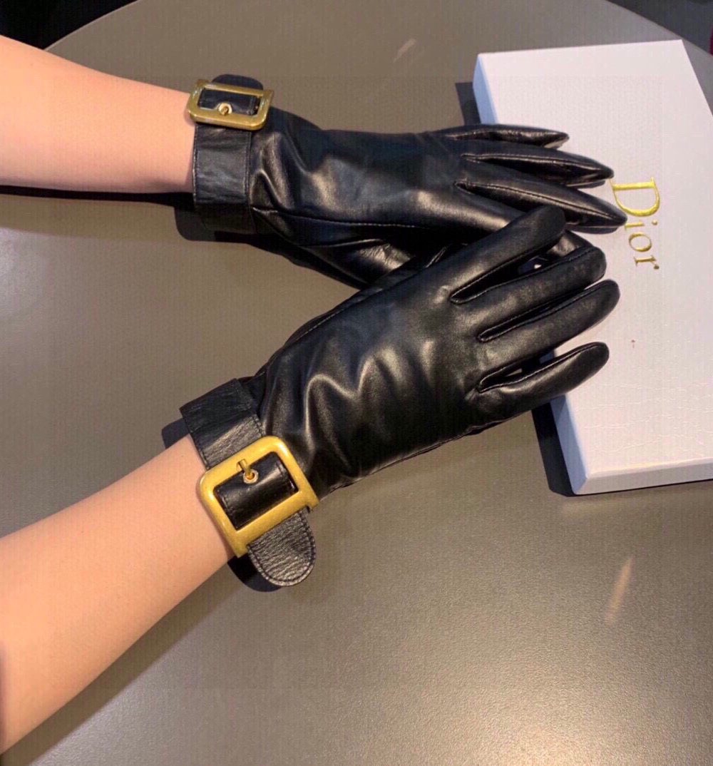 Dior Gloves In Black