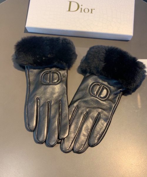 Dior Gloves In Black