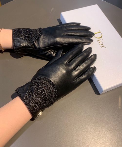 Dior Gloves In Black