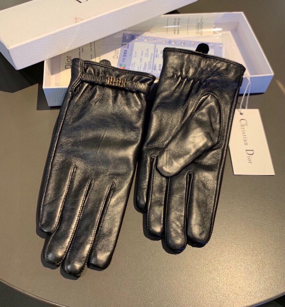 Dior Gloves In Black