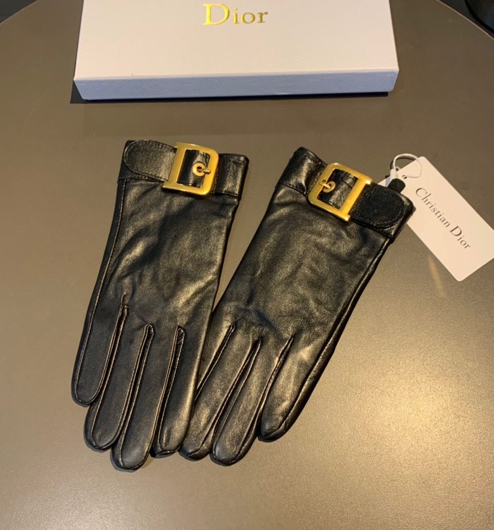 Dior Gloves In Black
