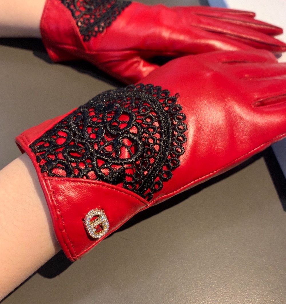 Dior Gloves In Red