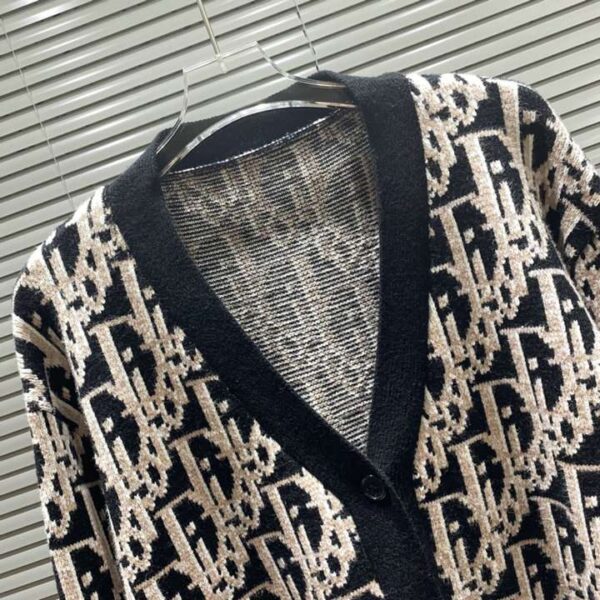 Dior Monogram Knit Cardigan Black For Men