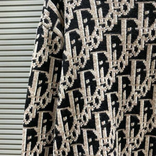 Dior Monogram Knit Sweatshirt Black For Men