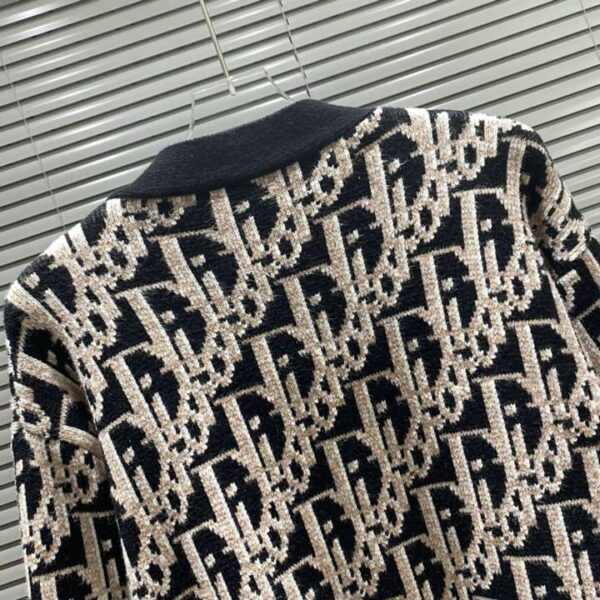 Dior Monogram Knit Sweatshirt Black For Men