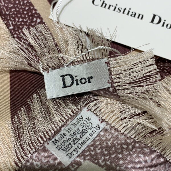 Dior Oblique 90 Square Scarf Brown 35in/90cm 