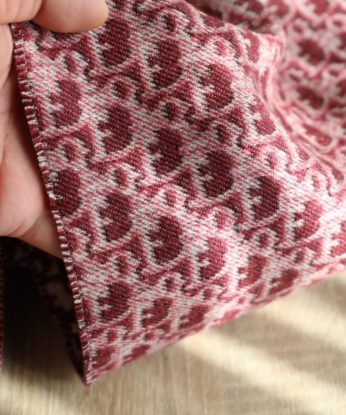 Dior Oblique Burgundy Cashmere Scarf 200cm/79in 